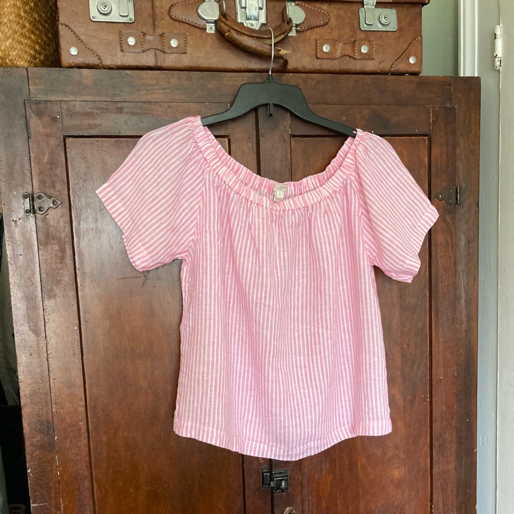 J. Crew linen blouse